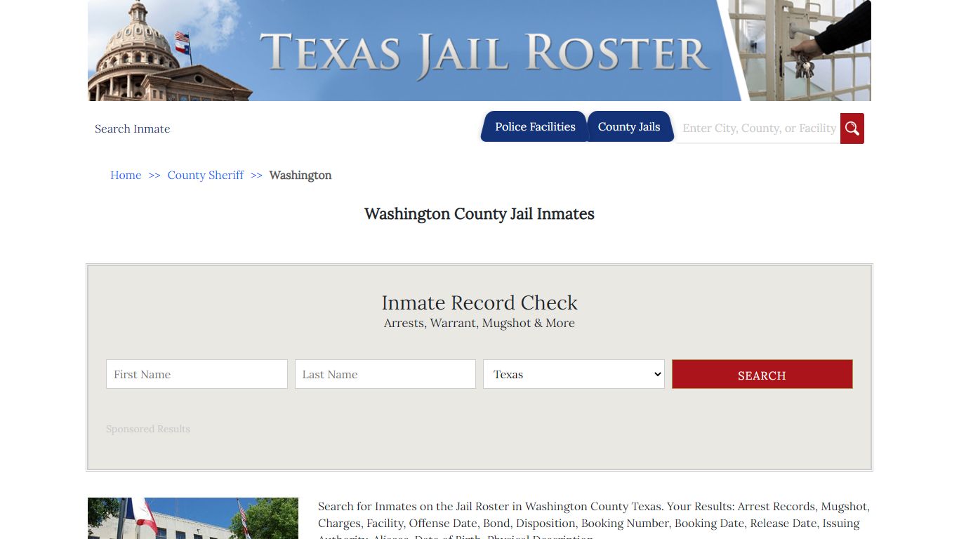 Washington County Jail Inmates - Jail Roster Search