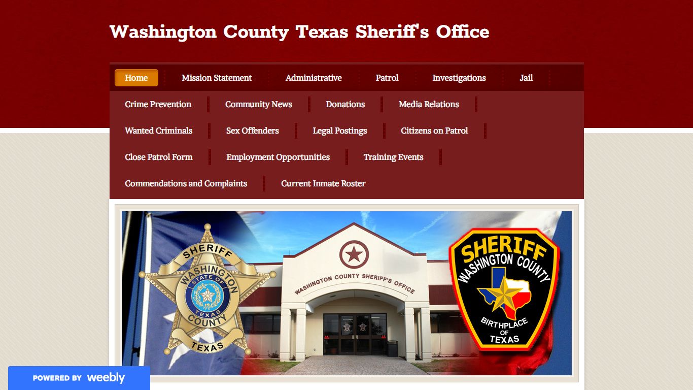 Washington County Texas Sheriff's Office